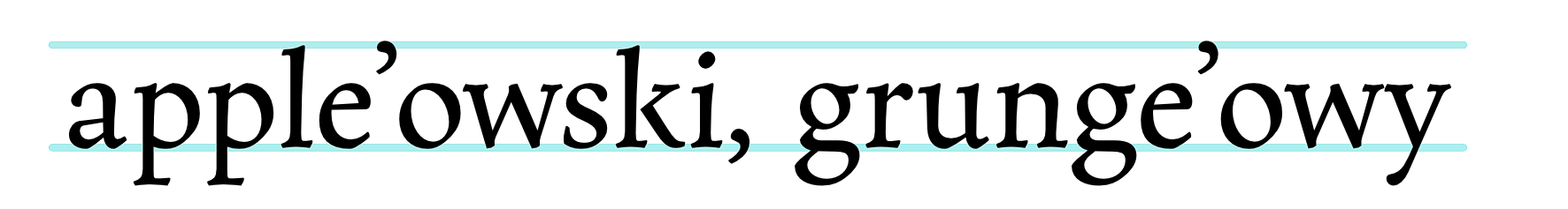 Apostrof i przyrostek