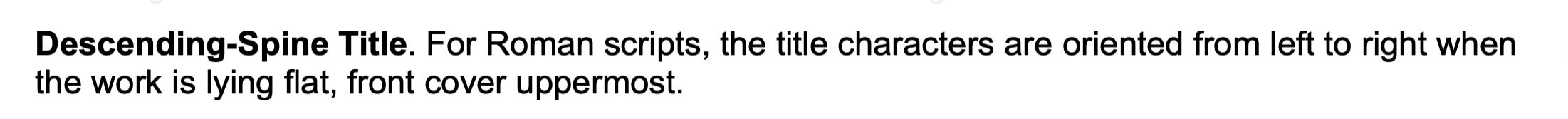 Z39.41-1997 (S2015) »Placement Guidelines for Information on Spines«